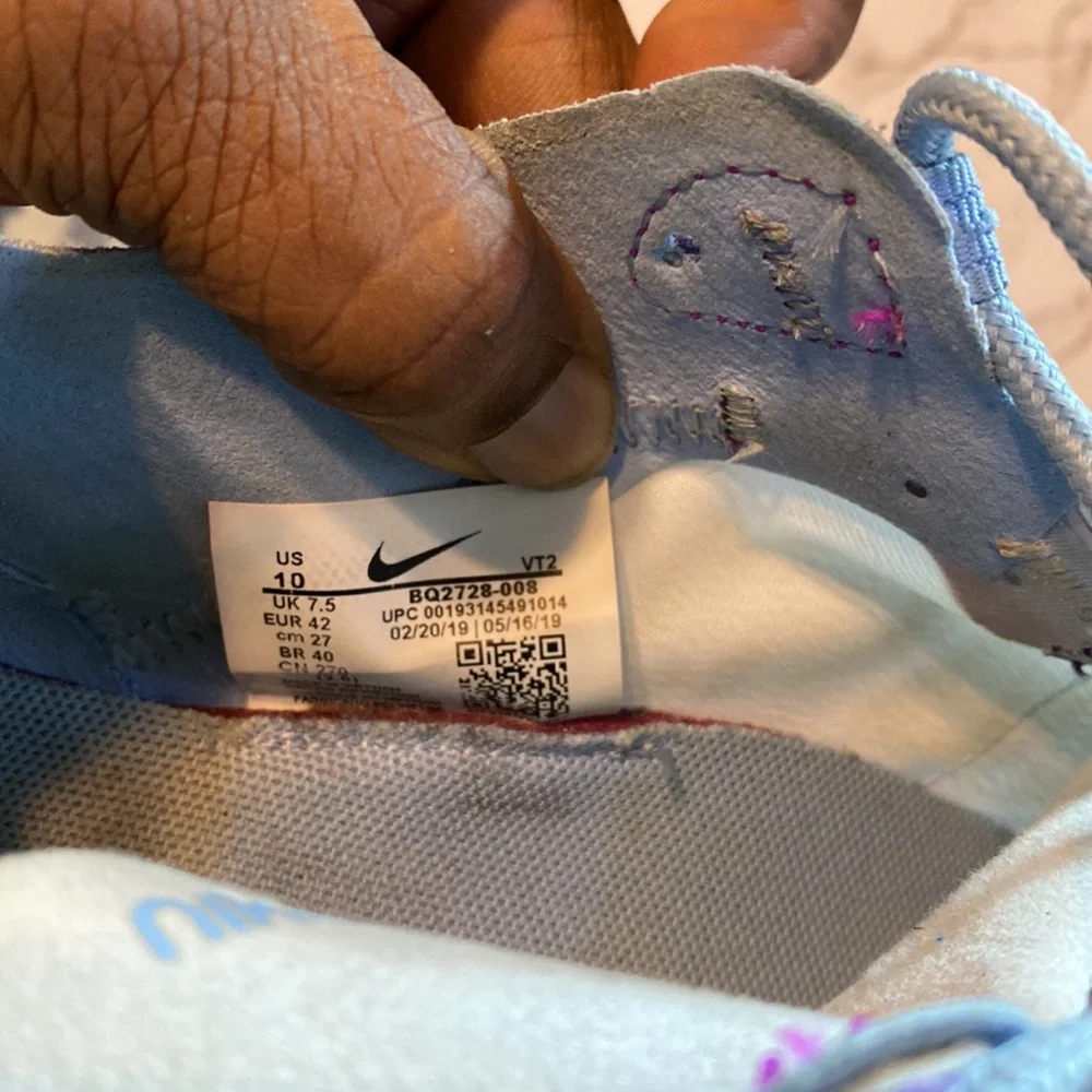 Nike Women’s React Element 55 Sneaker Football Grey Psychic Blue Size 10 w box